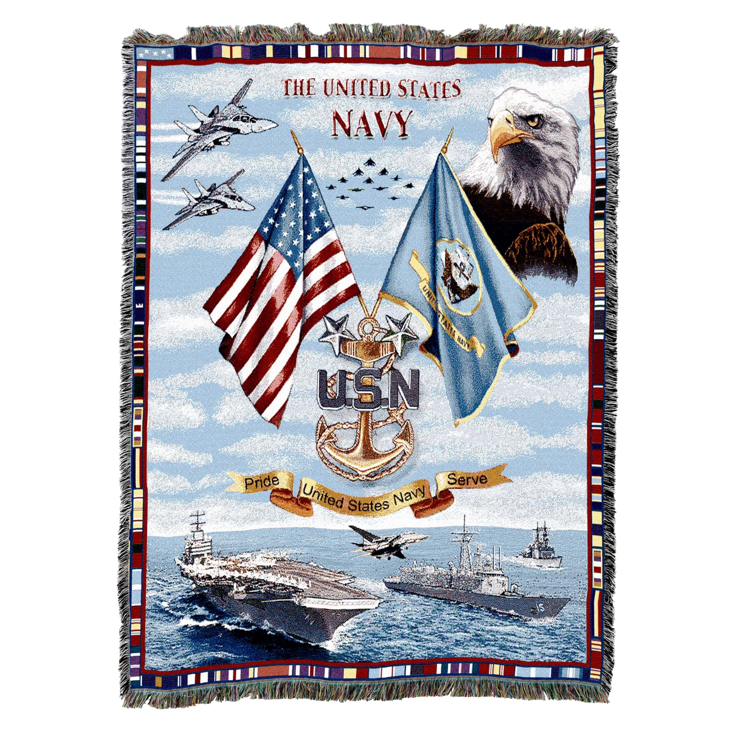 Navy Honor & Pride Blanket