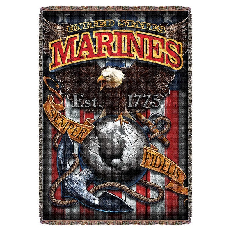 Marine Corps Fighting Eagle Blanket