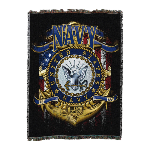 United States Navy Emblem Blanket