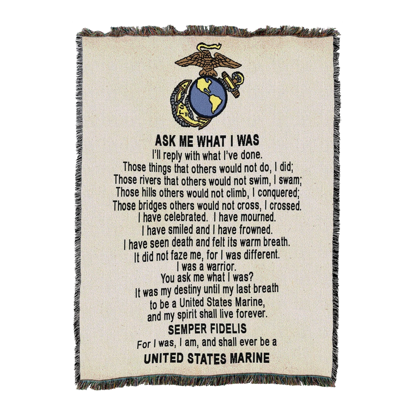 Ask Me What I Was Blanket