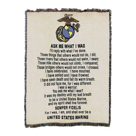 Ask Me What I Was Blanket