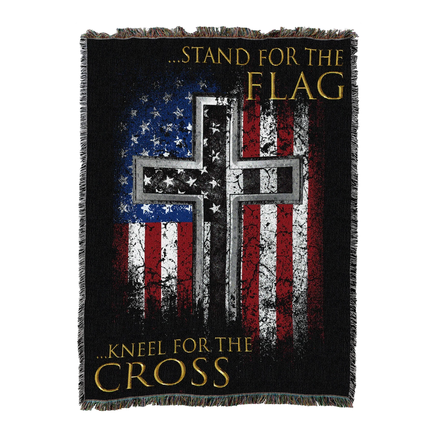 Stand for the Flag, Kneel for the Cross Blanket