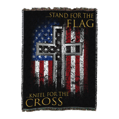 Stand for the Flag, Kneel for the Cross Blanket
