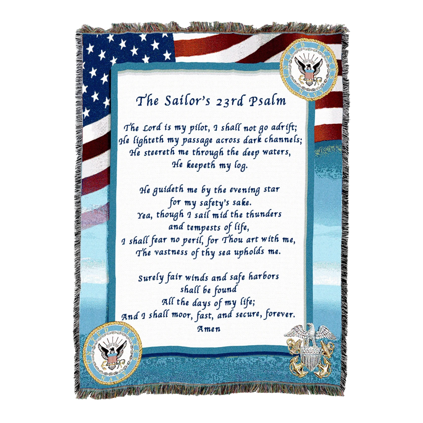 The Sailor’s 23rd Psalm Blanket