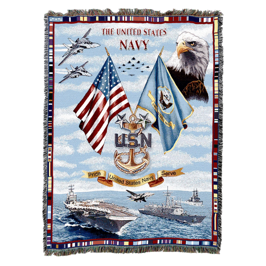 Navy Honor & Pride Blanket